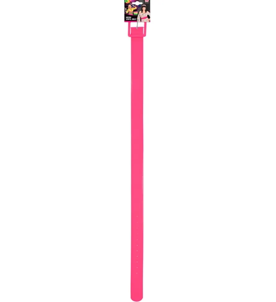 Pasek różowy NEON PINK dodatek do stroju lata 80