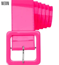 Pasek różowy NEON PINK dodatek do stroju lata 80