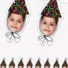Personalizowana dekoracja girlanda ze zdjęciami URODZINOWA CZAPECZKA