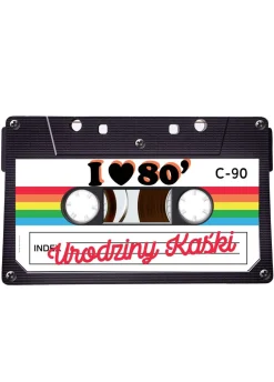 Personalizowana dekoracja kartonowa I LOVE 80's