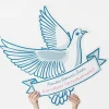 Personalizowana dekoracja kartonowa GOŁĄB dekoracja na komunię