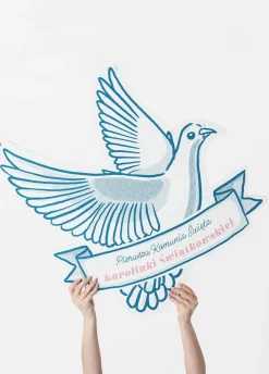 Personalizowana dekoracja kartonowa GOŁĄB dekoracja na komunię