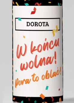 Personalizowana etykieta na alkohol IMPREZA ROZWODOWA