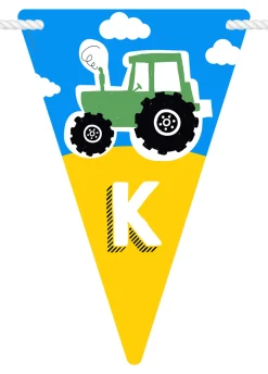 Personalizowana GIRLANDA TRAKTOR 4-8 znaków