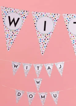 Personalizowana girlanda WITAJ W DOMU 4-8 znaków