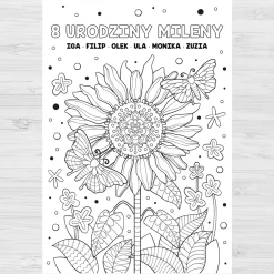 Personalizowana kolorowanka KWIAT