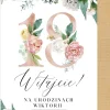 Personalizowana tablica powitalna na 18 urodziny KWIATY