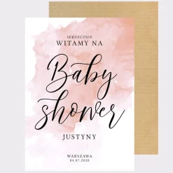 Personalizowana tablica powitalna BABY SHOWER girl