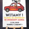 Personalizowana tablica powitalna MALUCH dekoracja na urodziny ze zdjęciem
