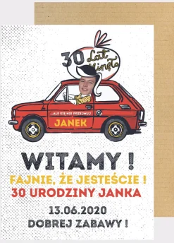 Personalizowana tablica powitalna MALUCH dekoracja na urodziny ze zdjęciem