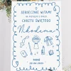 Personalizowana tablica powitalna NA CHRZEST chłopca