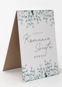 Personalizowana tablica powitalna KOMUNIA ŚWIĘTA potykacz