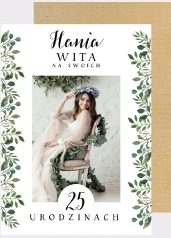 Personalizowana tablica powitalna URODZINY W STYLU BOHO
