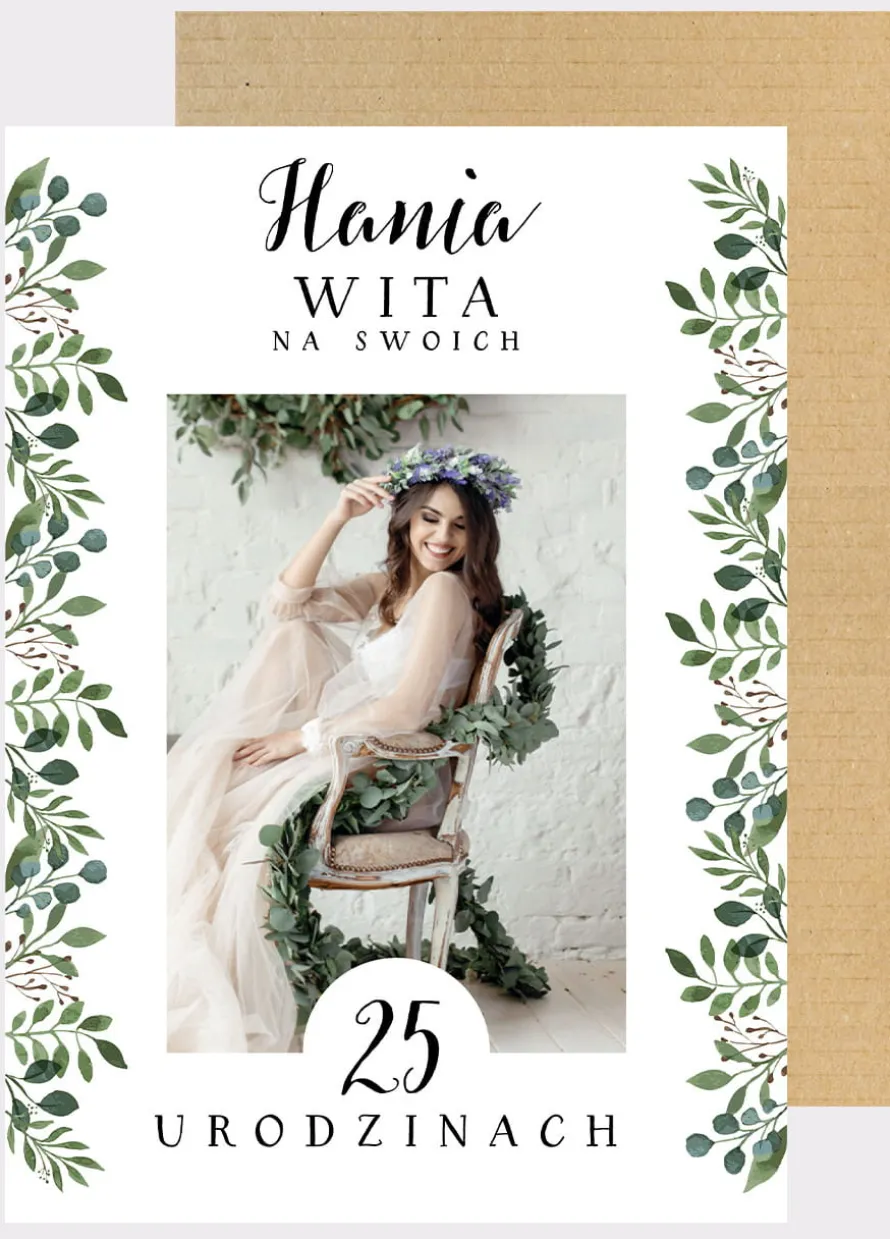 Personalizowana tablica powitalna URODZINY W STYLU BOHO