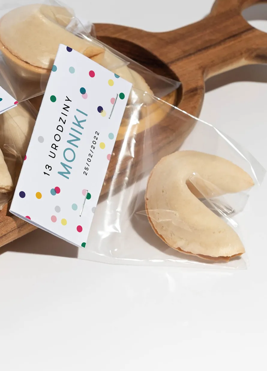 Personalizowane CIASTECZKA Z WRÓŻBĄ dla dzieci na urodziny (20szt)