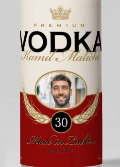 Personalizowane ETYKIETY NA WÓDKĘ ze zdjęciem