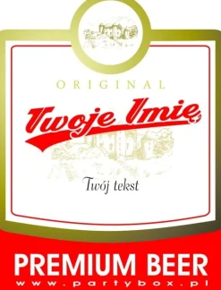 Personalizowane etykiety na piwo PREMIUM BEER
