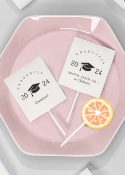 Personalizowane lizaki GRADUACJA drobne upominki dla uczniów (8szt.)