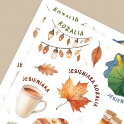 Personalizowane naklejki JESIEŃ