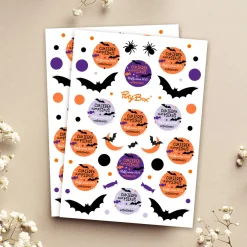 Personalizowane naklejki na halloween CUKIEREK ALBO PSIKUS