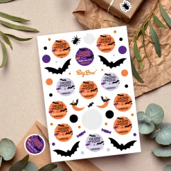 Personalizowane naklejki na halloween CUKIEREK ALBO PSIKUS