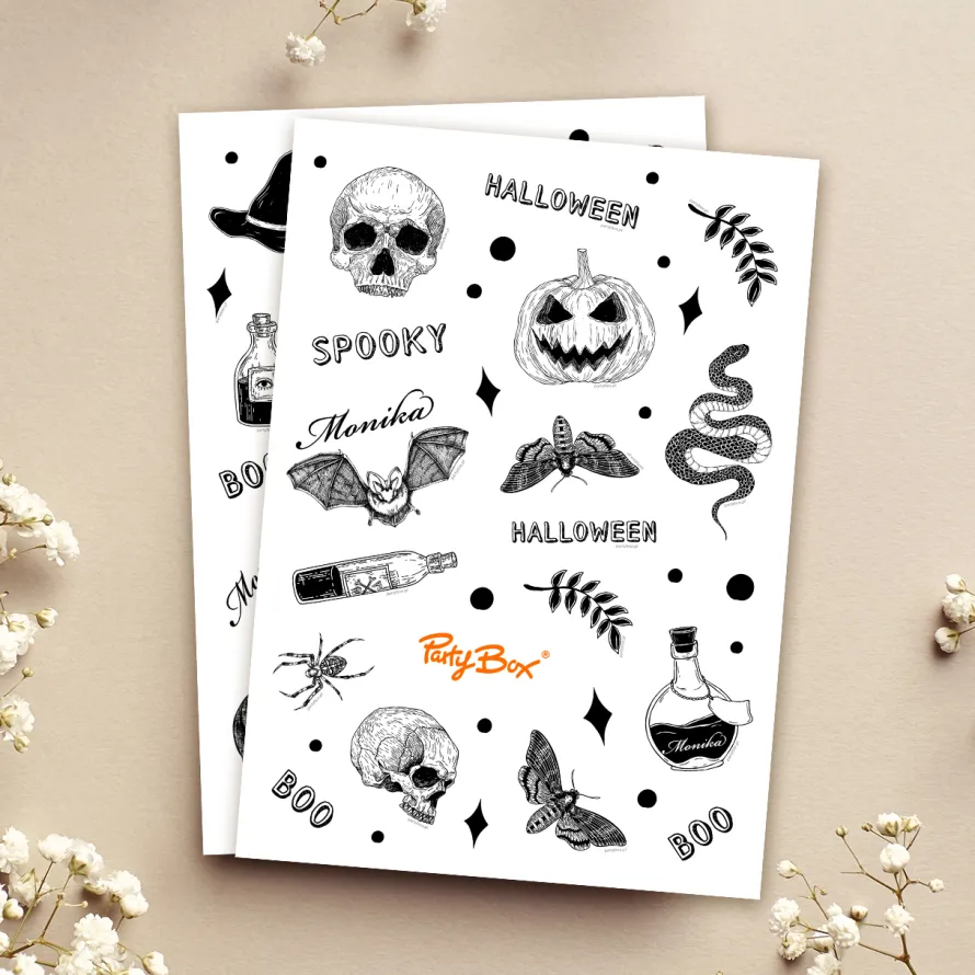 Personalizowane NAKLEJKI NA HALLOWEEN