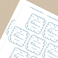 Personalizowane naklejki na CHRZEST chłopca