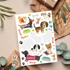 Personalizowane naklejki PIESKI