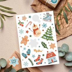 Personalizowane naklejki świąteczne WINTER WONDERLAND