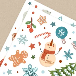 Personalizowane naklejki świąteczne WINTER WONDERLAND