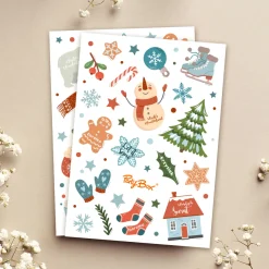 Personalizowane naklejki świąteczne WINTER WONDERLAND