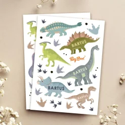 Personalizowane naklejki Z DINOZAURAMI