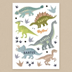 Personalizowane naklejki Z DINOZAURAMI