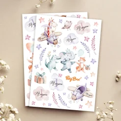 Personalizowane naklejki z imieniem dziecka ROCZEK DZIEWCZYNKI