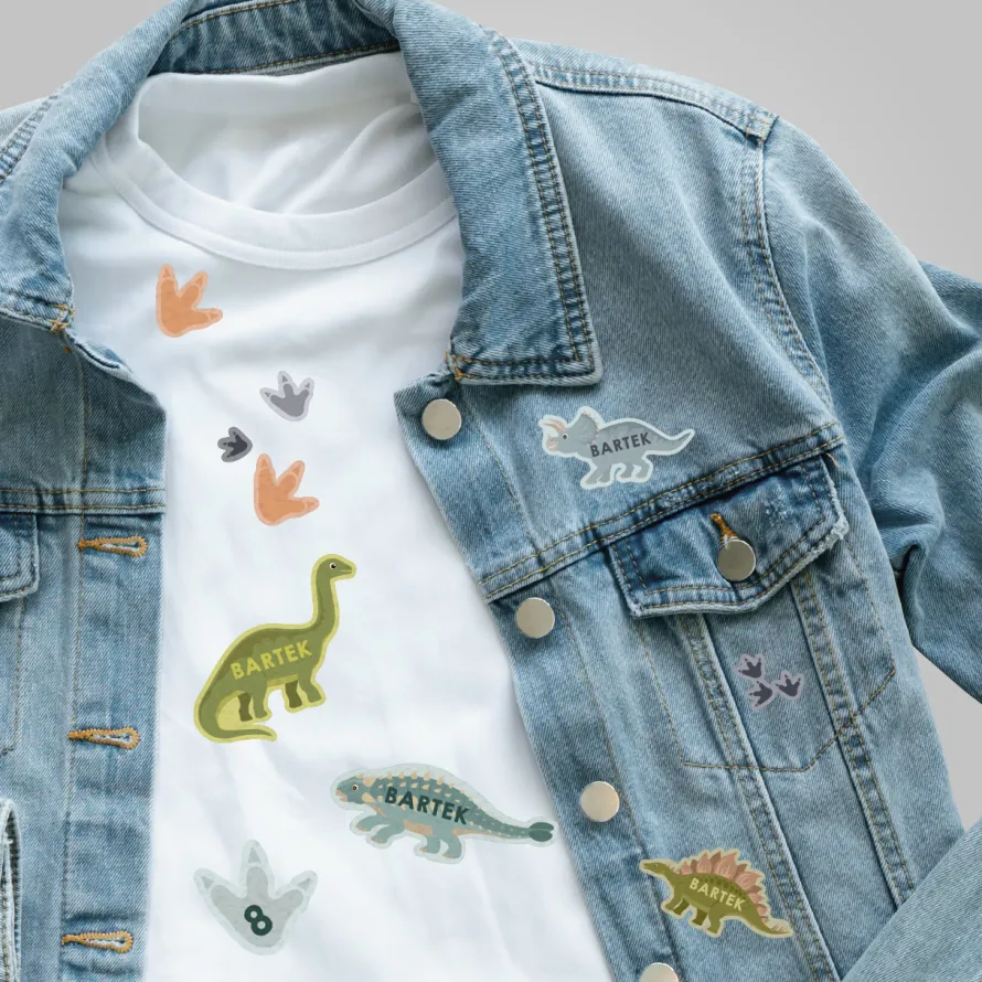 Personalizowane naprasowanki DINOZAURY
