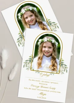 Personalizowane PODZIĘKOWANIA KOMUNIJNE dla gości