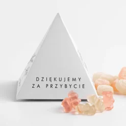 Personalizowane pudełeczka PODZIĘKOWANIE ZA PRZYBYCIE (6szt.)