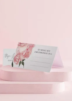 Personalizowane winietki ślubne do wypisania KWIATY (15szt.)