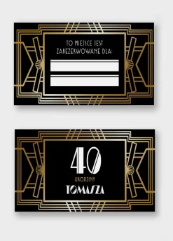 Personalizowane winietki na 40 urodziny (15szt.)