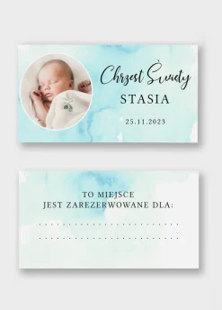Personalizowane winietki na CHRZEST CHŁOPCA