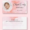 Personalizowane winietki na CHRZEST DZIEWCZYNKI