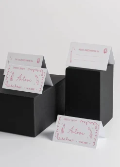Personalizowane winietki na stół CHRZEST ŚWIĘTY