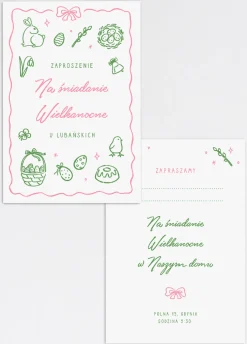 Personalizowane zaproszenie na ŚNIADANIE WIELKANOCNE