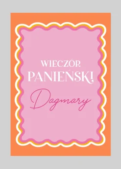 Personalizowane zaproszenia na WIECZÓR PANIEŃSKI