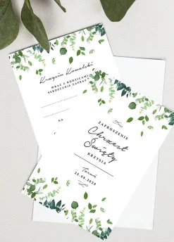 Personalizowane zaproszenia NA CHRZEST boho