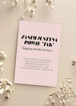 Personalizowane zaproszenia na panieński ZANIM POWIE TAK