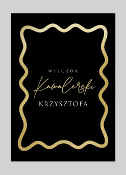 Personalizowane ZAPROSZENIA NA WIECZÓR KAWALERSKI