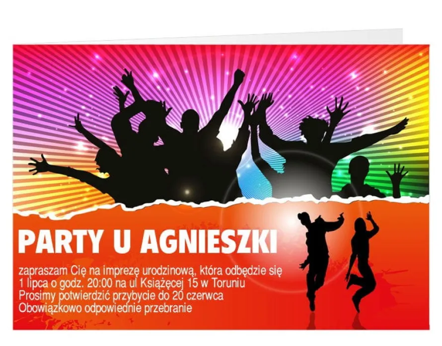 Personalizowane zaproszenia PARTY