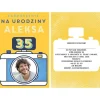 Personalizowane zaproszenia na URODZINY FOTOGRAFA