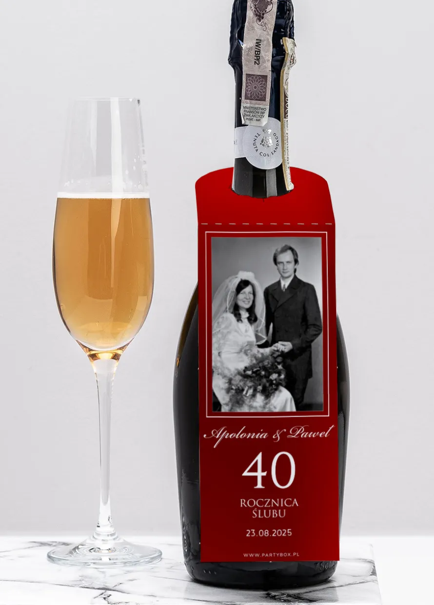 Personalizowane zawieszki na alkohol RUBINOWE GODY